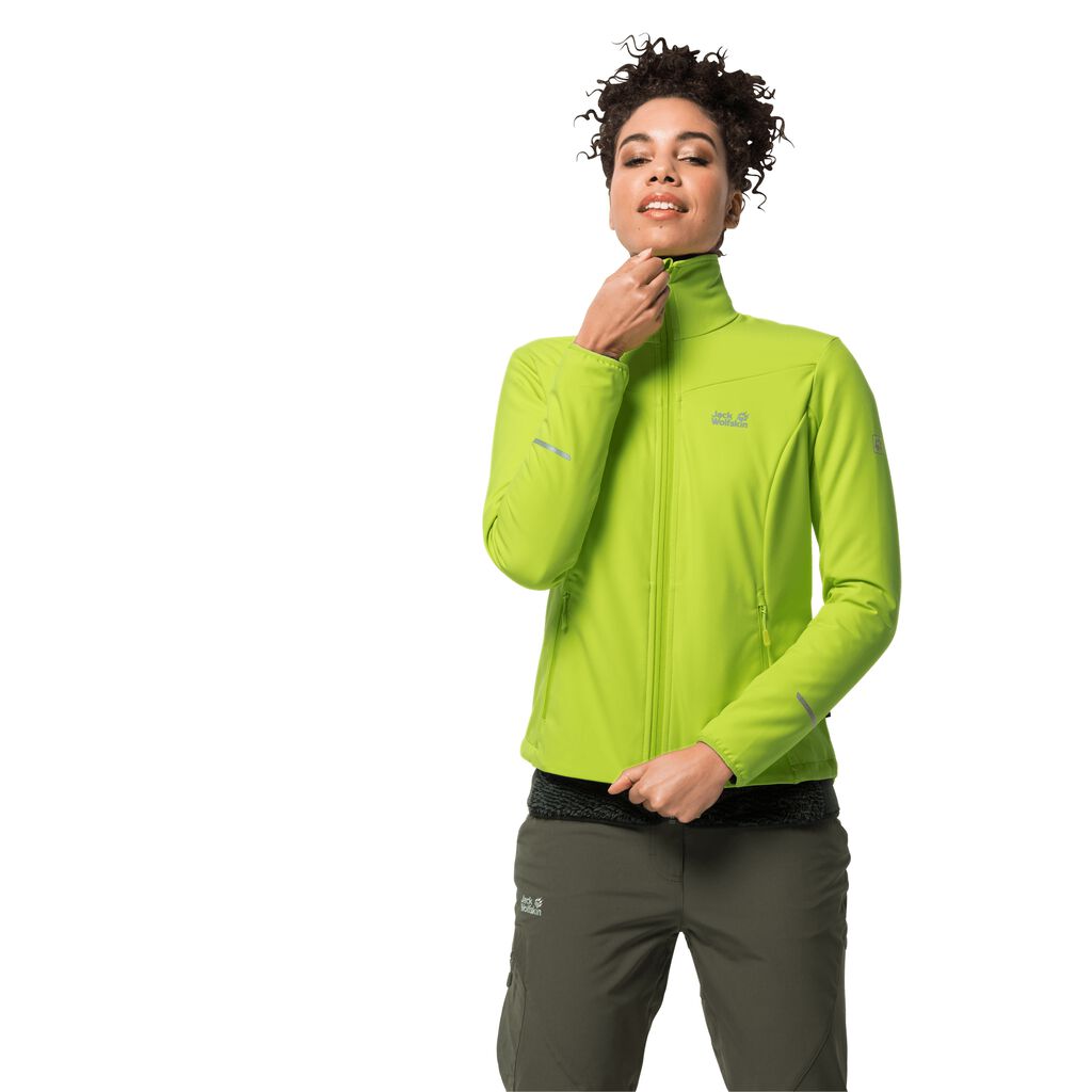 Jack Wolfskin DELTA TOUR Vestes Femme Vert Clair - FZEUAPQ-17